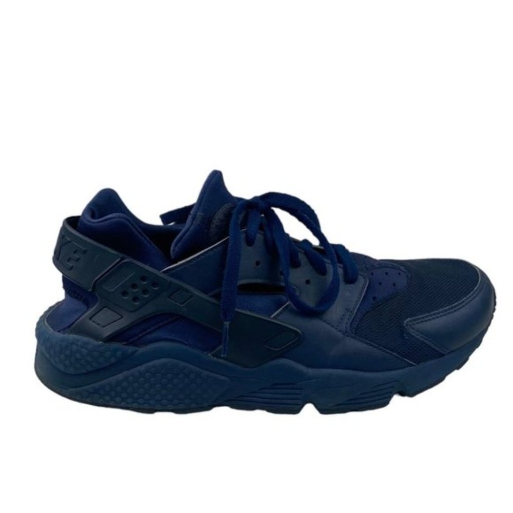 Nike Men's Air Huarache Triple Navy  Blue 2017 318429-440  US 13 - Picture 5 of 13